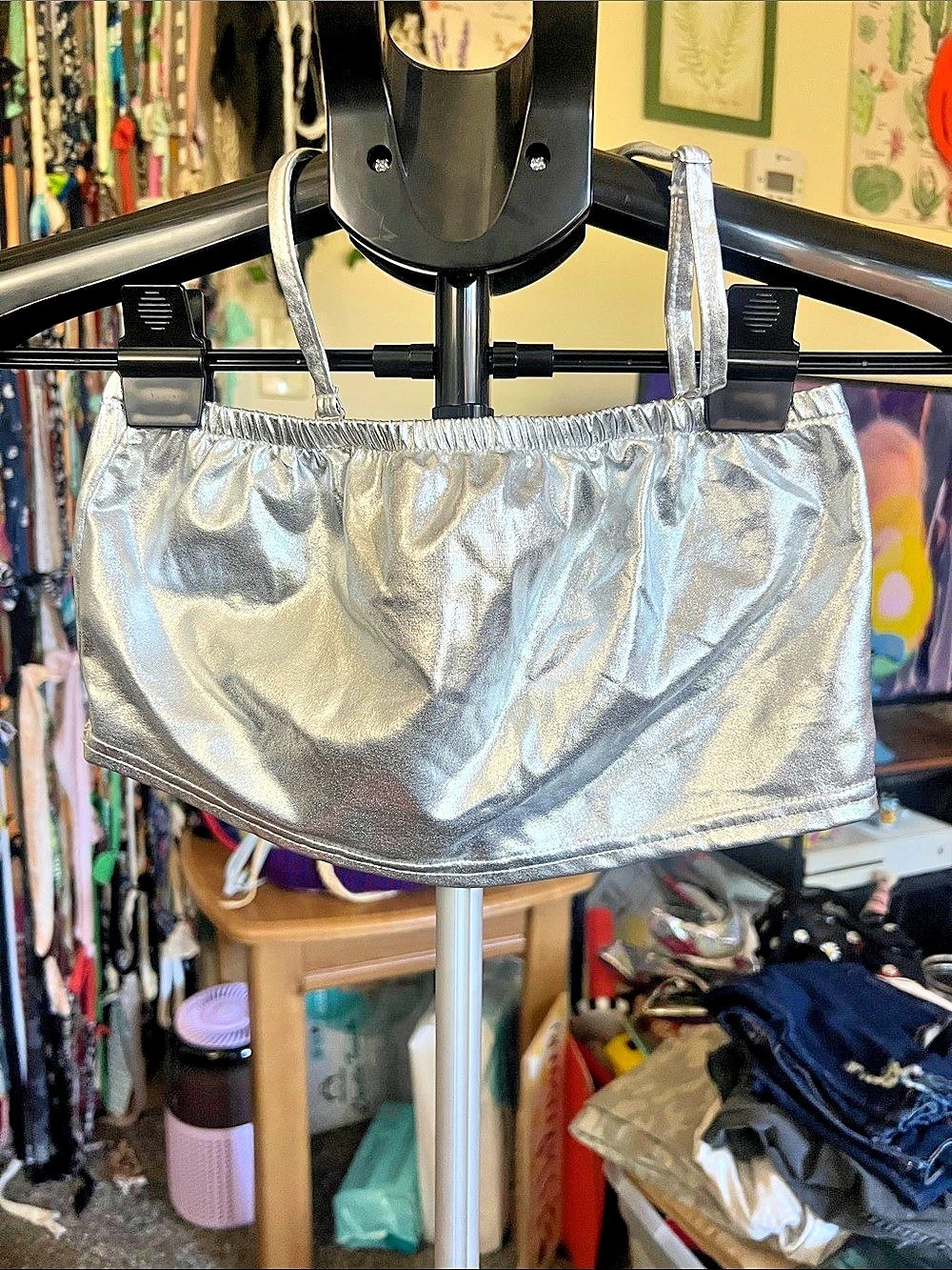 Metallic Athletic tube top Size Small